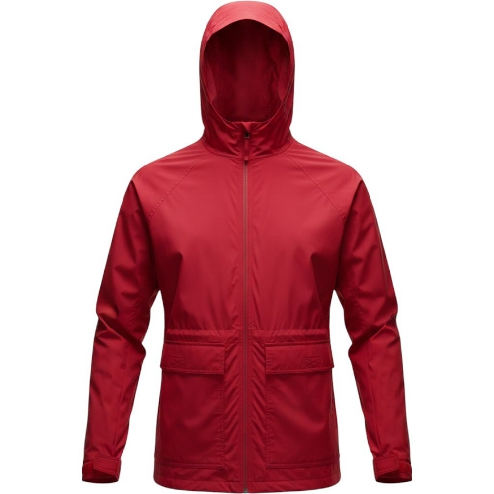 ShedRain Pouchables Red Nylon Hooded Jacket Men's Medium Packable Lightweight